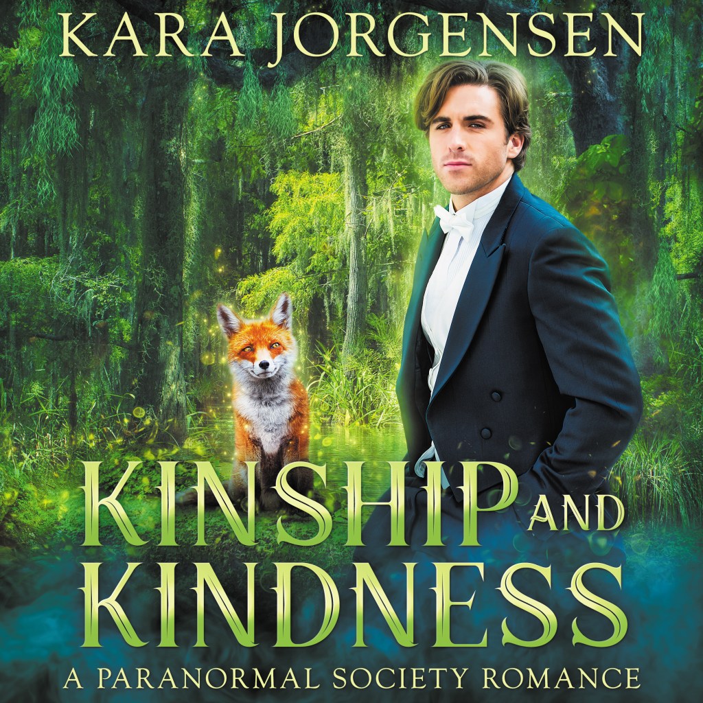 the audiobook cover for Kinship and Kindness by Kara Jorgensen