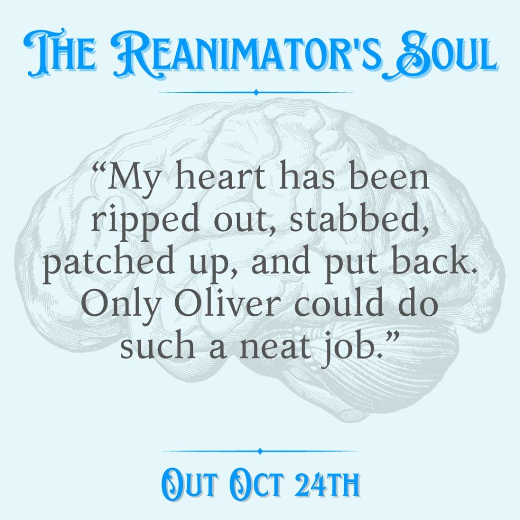 3 pics of quotes from readers that read as:
1. My heart has been ripped out, stabbed, patched up, and put back. Only Oliver could do such a neat job.
2. With a touch of the macabre, it was a perfect read for spooky reason while also being incredibly sweet. I already can't wait for book 3.
3. I just loved it. The story was well paced, the mystery super intriguing and well crafted, and I wanted nothing more than to punch Ansley's smug face heart smiley.