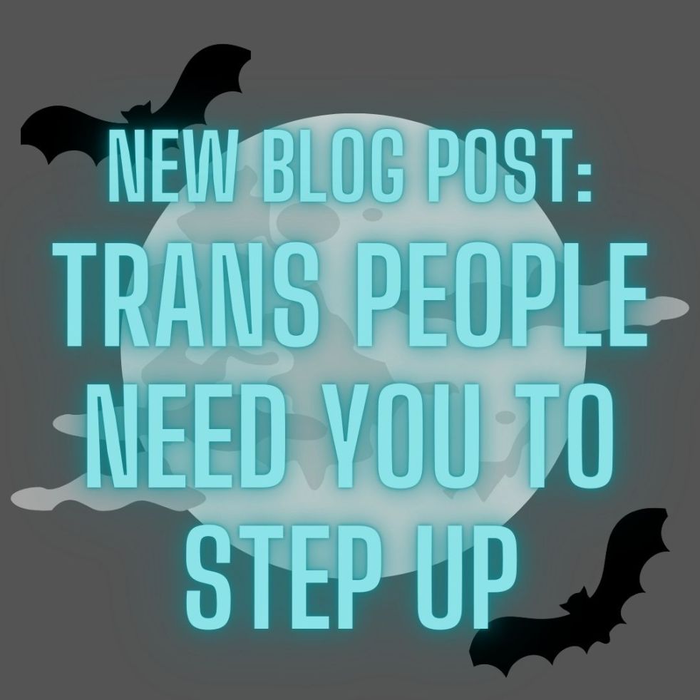 new blog post: trans people need you to step up