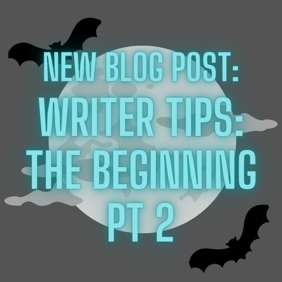 new blog post: writer tips: the beginning part 2