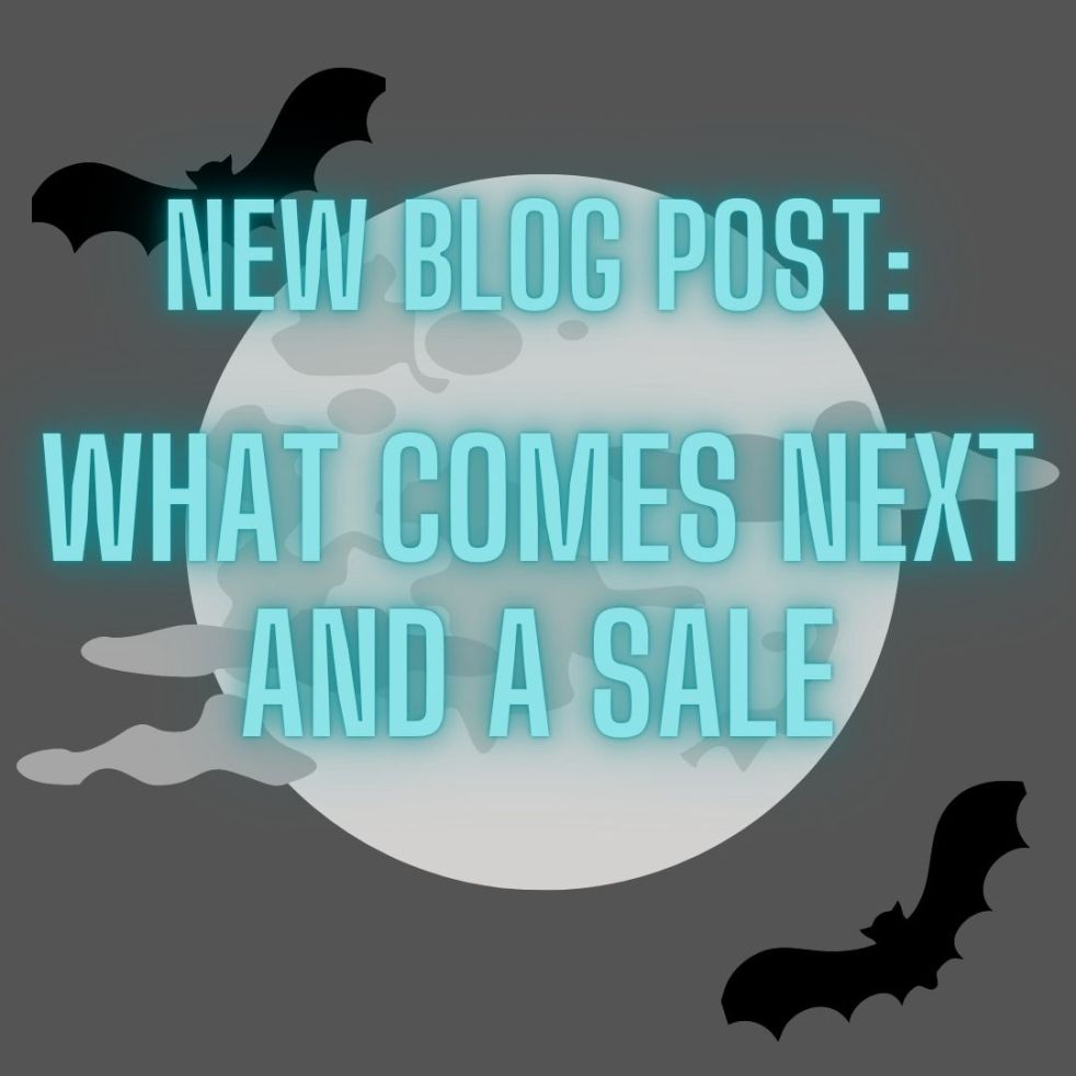 new blog post: what comes next and a sale