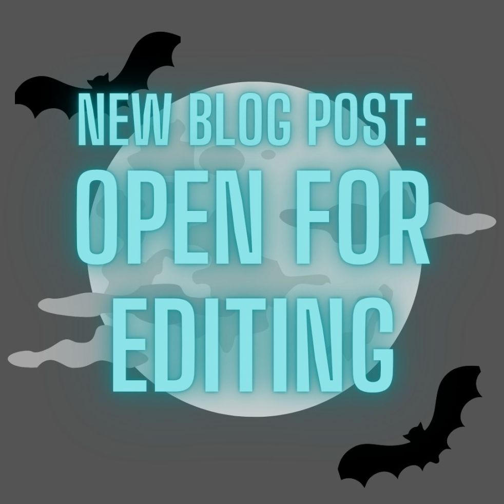 new blog post: open for editing